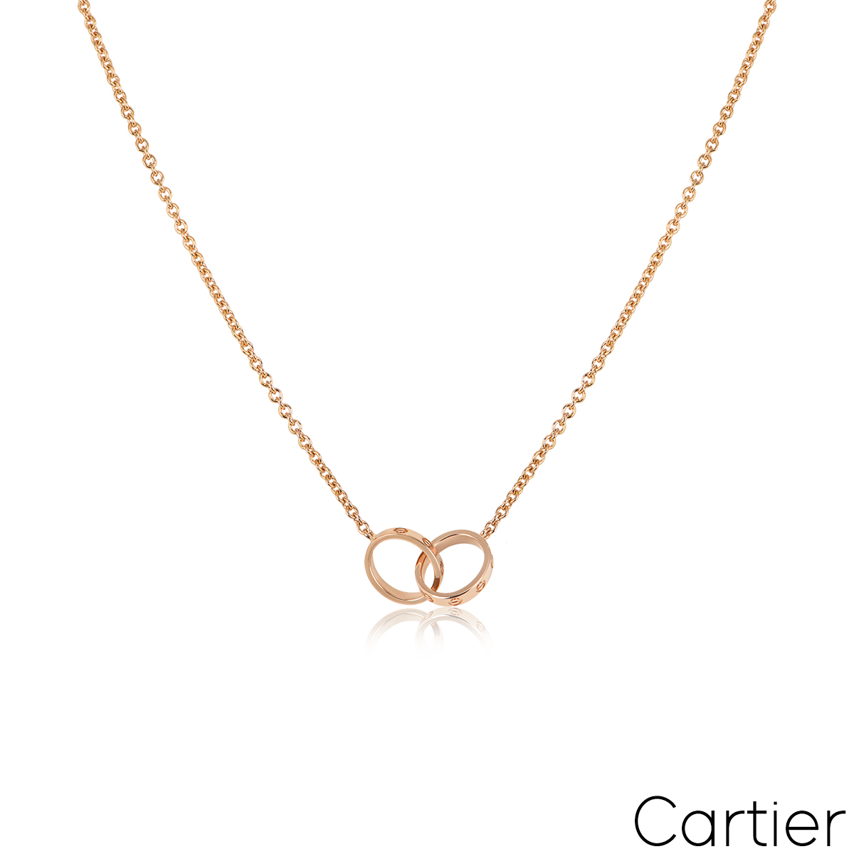 Cartier love 2025 knot necklace